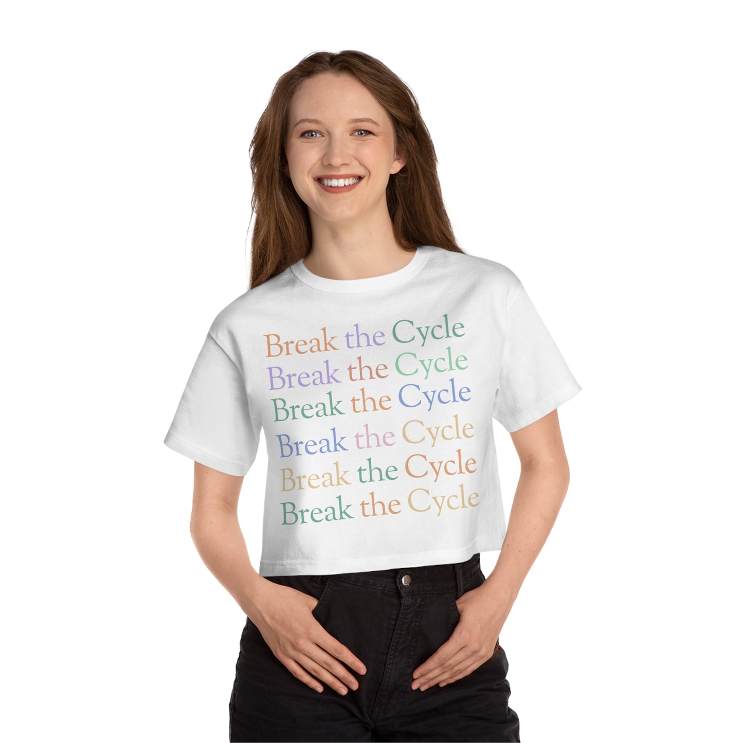 Costa Vista®| Break The Cycle Graphic Crop Top