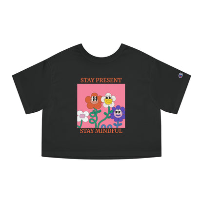 Costa Vista®| Stay Present Graphic Crop Top